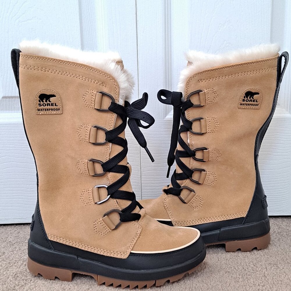 NWOT Sorel Tivoli IV Tall Waterproof Winter Boots 7 Faux Fur